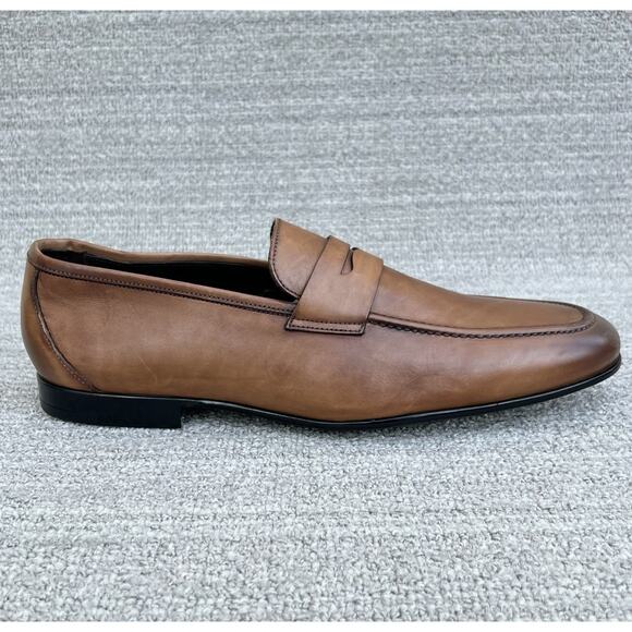 TO BOOT NEW YORK Adam Derrick Aldrin Brown Calf Leather Penny Loafer Men\'s 11.5 main image 12